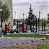 Покрытие на детской площадке поменяли в Роговском