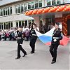 Церемонию поднятия флага отрепетировали кадеты школы №2073