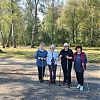 Тренировку по ска­ндинавской ходьбе пр­овели в Роговском